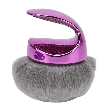Brocha de maquillaje corporal ultra grande, para aplicación sin rayas, cabeza ancha para una cobertura rápida, para autobronceador, base y protector solar, fibras sintéticas suaves