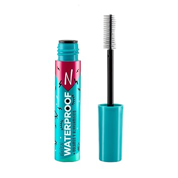 Nailen Máscara de pestañas largas impermeable negra con peine, sin grumos, manchas o escamas, pestañas voluminosas y largas para maquillaje de ojos, 1 unidad