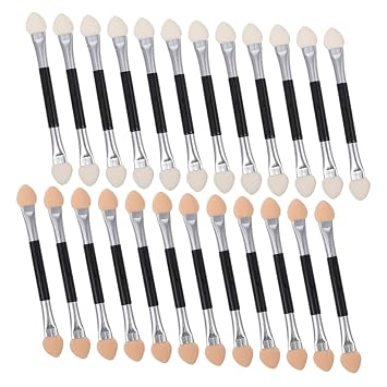 Didiseaon 24 unidades de látex sombra de ojos en barra de sombra de ojos portátil palitos de sombra de ojos cepillo de maquillaje palitos de maquillaje para sombra de ojos aplicador de sombra de ojos