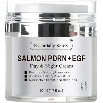 Essentially KateS Salmon PDRN + EGF Day & Night Cream 1.7 fl oz - Promte regeneración y elasticidad de la piel, renovación celular y mantiene la estructura de la piel. - Korean Skincare