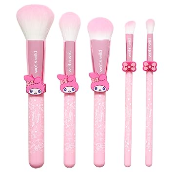 wet n wild My Melody and Kuromi - Juego de brochas de maquillaje (5 piezas)