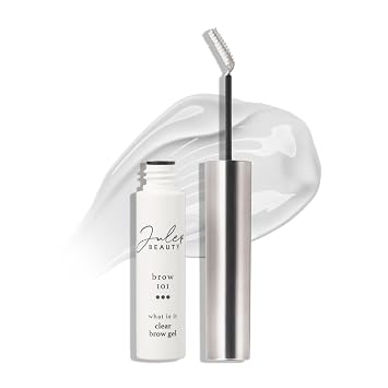 Julep Brow 101 Clear Eyebrow Scultping Gel - Cepillo de precisión para esculpir - Fórmula ligera de larga duración para cejas naturales, domesticadas