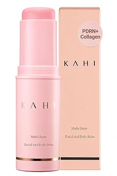 KAHI - Wrinkle Bounce Multi Balm, bálsamo hidratante todo en uno, crema para ojos, crema para el cuello, base de maquillaje y bálsamo hidratante facial en barra, edición Max Usage, 9 ml