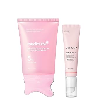 medicube PDRN Lift & Firm Duo - PDRN Gua Sha Crema antiarrugas y crema para ojos