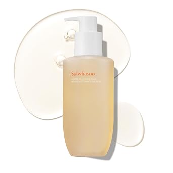 Sulwhasoo Espuma limpiadora suave, jabón facial coreano para todo tipo de piel, hidrata y rejuvenece, elimina la suciedad y las impurezas, suaviza la piel, limpiador hidratante - 6.76 onzas líquidas