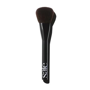 Saie Brocha para rubor en polvo, cepillo de maquillaje esponjoso para mejillas, cerdas cónicas ultrasuaves para una aplicación precisa y difusa, para maquillaje facial en polvo prensado o suelto, bronceador + rubor, vegano (1 unidad)