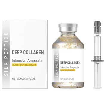 Silk Peptide - Ampolla de elevación intensiva – Péptido de seda de colágeno profundo, suero de elevación intensiva coreano antienvejecimiento para tensar la cara, levantar, alisar, hidratar