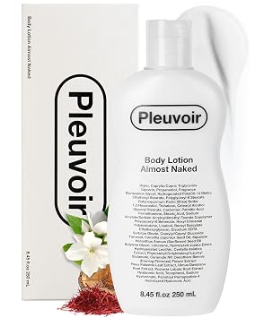 Pleuvoir Loción corporal Almost Naked - Hidratante corporal perfumada - Aroma a madera de cachemira de rosa jazmín - Hidratante con manteca de karité, ácido hialurónico - Vegan K-Beauty 8.45 onzas