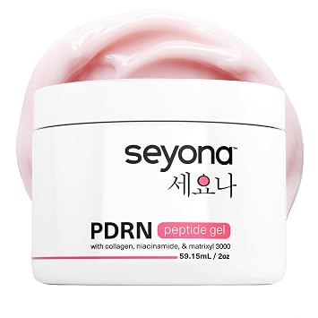 Advanced PDRN - Gel peptídico – Crema hidratante de colágeno de ADN de salmón con Matrixyl 3000, complejo de niacinamida y péptidos – Gel facial coreano ligero para el cuidado de la piel para una piel firme y radiante – 2 onzas