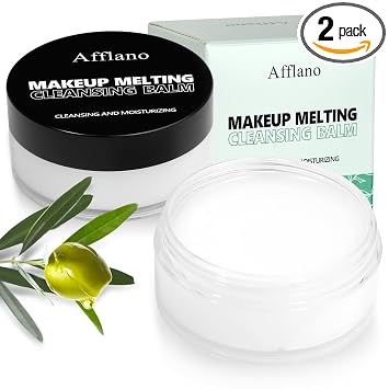 Bálsamo limpiador removedor de maquillaje – Bálsamo limpiador de maquillaje coreano transparente profundo con aceite natural para maquillaje pesado, cosméticos impermeables para ojos, cara y labios