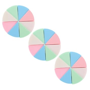 Baluue Esponjas de maquillaje reutilizables de látex cosmético para aplicaciones húmedas y secas Embalaje para Fundación y Mezcla Fácil