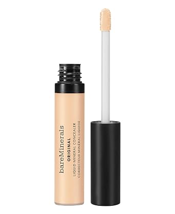 bareMinerals Corrector Mineral Líquido Original, Corrector de Ojos Iluminador para Ojeras, Reduce la Apariencia de Líneas Finas, Cobertura Modulable, Vegano
