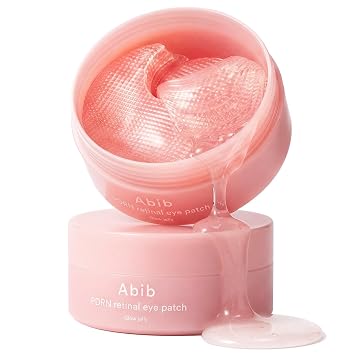 Abib - Parche para ojos con PDRN y retinal; mascarillas de hidrogel para ojeras, hinchazón, líneas finas; 60 parches, 84g, con niacinamida, cuidado de la piel K-Beauty