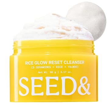 Seed& Rice Glow Reset Cleanser - Limpiador facial exfoliante Mochi
