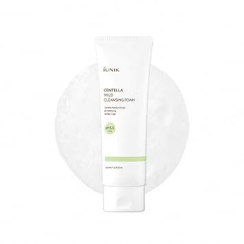 IUNIK Centella - Espuma limpiadora suave - Limpiador calmante de pH bajo