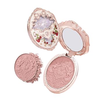 Flower Knows Strawberry Rococó - Rubor en relieve, rosa polvoriento, beige
