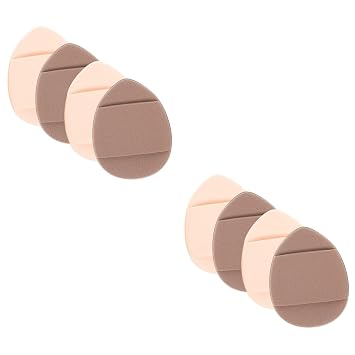 WOONEKY 8pcs Mini Powder Puff for Face Makeup Dual-sided Applicator for Liquid Foundation and Concealer Travel-friendly and
