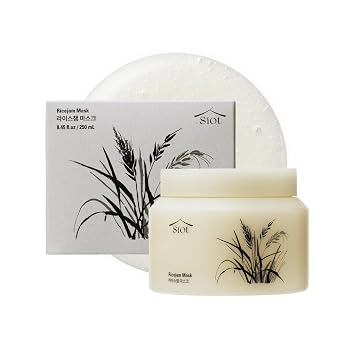 SIOT Máscara de mermelada de arroz de 8.45 onzas – Mascarilla facial y corporal de arroz de Icheon coreano para limpieza profunda, hidratación y piel radiante – Cuidado de la piel hidratante y purificante natural, tratamiento de la piel suave y suave