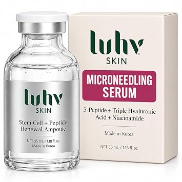 Suero de células madre para cara, ampolla avanzada de renovación de células madre, estimulador coreano de la piel antienvejecimiento con extracto de plantas, suero facial de 1.2 fl oz con cuentagotas
