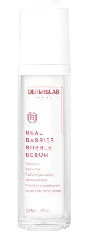 Real Barrier Bubble Serum 1.69oz – Hidratación ligera, soporte de barrera cutánea, alivio del enrojecimiento, suero facial agradable a la piel sensible, cuidado de la piel coreano