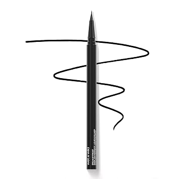 wet n wild Mega Last Delineador líquido a prueba de rupturas - Cepillo ultrafino, impermeable, de larga duración, libre de crueldad animal y vegano, ultra negro