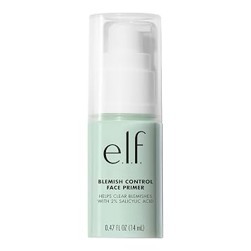 e.l.f. Imprimación facial para control de imperfecciones, base de maquillaje calmante e hidratante para combatir imperfecciones, agarra el maquillaje para durar, vegano y libre de crueldad, pequeño