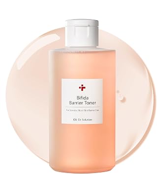 Bifida Barrier Toner, Cuskin - Tónico coreano suave para el cuidado de la piel para la cara con ácido hialurónico y ceramida NP para hidratación e hidratación, 6.8 fl oz (6.76 onzas líquidas)