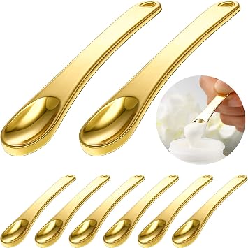 Boao 8 espátulas cosméticas de metal para el cuidado de la piel, aplicador