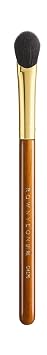 Desert Oak Series - Brocha para sombra de ojos en forma de pulgar - Cabeza de brocha curvada que imita el contorno natural del dedo, pelo de cabra premium y mango de Bubinga para difuminar párpado