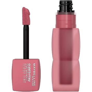 Maybelline Super Stay Teddy Lip Tint, lápiz labial mate de larga duración para hasta 12 horas de uso, Kneehigh, 1 unidad