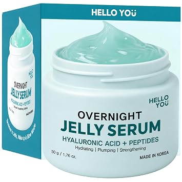 Ácido hialurónico y péptidos Jelly Overnight Glow Crema de gelatina coreana