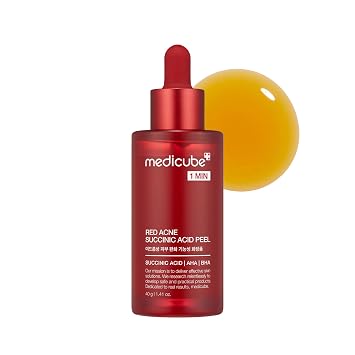 Medicube Exfoliante ácido al 21% para enjuagar (AHA+BHA+ácido succínico), suero renovador para enjuagar, mejor para pieles irregulares y propensas a brotes, cuidado de la piel coreano (1.41 onzas
