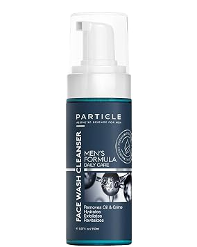 Particle Lavado facial para hombre, limpiador facial antienvejecimiento para hombres (5.07 onzas), lavado facial hidratante diario para hombres, revitaliza, hidrata y calma, todo tipo de piel y todas las edades