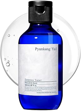 PYUNKANG YUL Tónico de esencia facial, 6.8 onzas líquidas, hidratante facial milagroso para el cuidado de la piel, tónico coreano para tipos de piel seca y mixta, astringente para la cara certificado