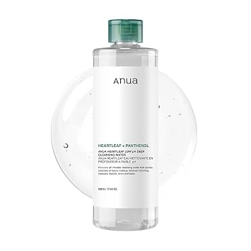 ANUA Heartleaf - Agua de limpieza profunda de pH bajo, 16.9 fl oz