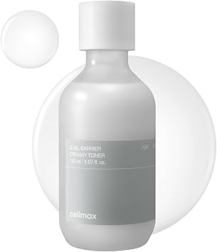 Celimax Tónico Cremoso de Doble Barrera | Con Ceramidas, Péptido, Libre de Aceite y Alcohol, Astringente Facial, Hidratante, Calmante, Suavizante, No Irritante, 150ml