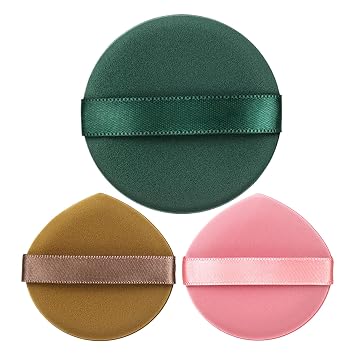 setting powder puff Soft Round Puff For Women Girls Professionals
