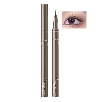 Delineador de ojos líquido negro, delineador líquido impermeable y a prueba de manchas, delineador de ojos líquido de alta pigmentación para mujeres, de larga duración, punta de fieltro, suave, secado rápido, ligero1