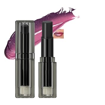 Tinte de labios y mejillas que ajusta el pH negro, cambio de color de temperatura a lápiz labial rosa, hidratante y duradero, rubor y color de labios brillo natural, construible, hidratante