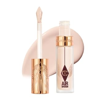 Charlotte Tilbury AIRbrush Corrector de desenfoque impecable – Corrector para ojeras, manchas y más – Hidratante, cobertura completa con un acabado mate natural