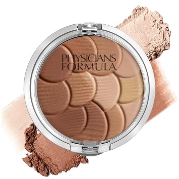 Physicians Formula Magic Mosaic Polvos Bronceadores Multicolores, Iluminador, Polvo de Contorno, Bronceador Claro/Bronceador, Dermatológicamente Testado, Clínicamente Testado