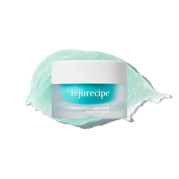 Rejurecipe Aqua Pore Cream to Serum, hidratante facial refrescante para el cuidado de los poros, textura de suero vegano de sorbete a agua, control de aceite + reafirmante | Cuidado de la piel coreano