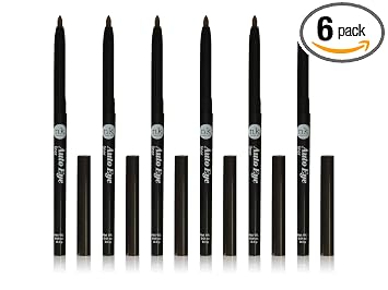 NICKA K NEW YORK NK Auto Delineador de Ojos – (6 unidades) (AA02 - MARRÓN OSCURO)