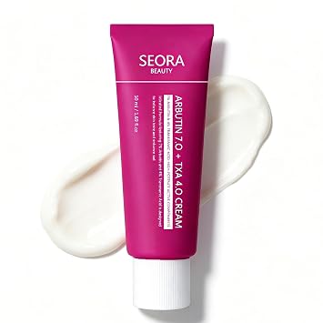 Crema de arbutina iluminadora coreana para manchas oscuras y tono de piel desigual, hidratante facial hidratante 1.69 fl oz (paquete de 1)