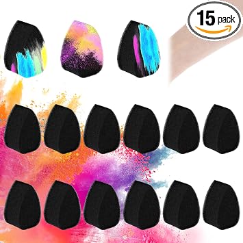 Esponja de pintura facial reutilizable de alta densidad, esponja de pintura de pétalos, esponja cosmética, gotas suaves, aplicador de base para adultos, decoración de Navidad, trabajo, crema