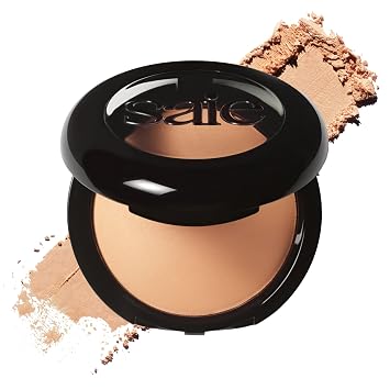 Saie Slip Tint Baked Setting Powder - Polvo Translúcido para Maquillaje Facial con un Acabado Natural-Radiante - Difumina, Ilumina y Suaviza la Tez - Translúcido 3 - Medio a Bronceado (0.24 oz)