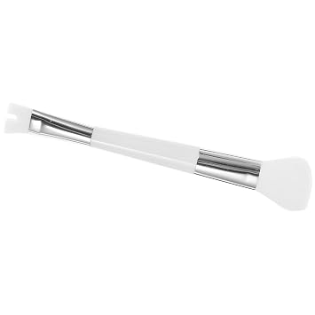 Dual-ended Nose Contour Powder Brush White U-shaped Highlighter Makeup Brush Portable Cosmetic Face Blush Applicator for Precision Facial Shaping