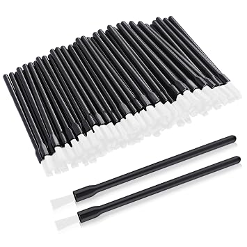 100 cepillos de labios, cepillos desechables para esmalte de uñas, cepillos de labios, varita de labios, aplicadores desechables, lápiz labial, brillo labial, varitas de esmalte de uñas, pinceles de