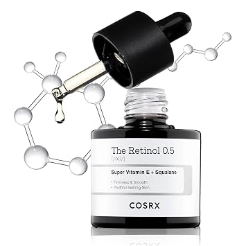 COSRX Aceite de retinol 0.5, suero antienvejecimiento, líneas finas y