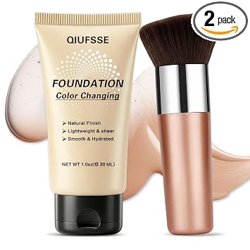 Base de maquillaje que cambia de color para piel madura, maquillaje